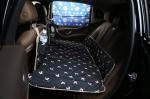 PU Leather Car Seat Travel Mattress , Car Rear Seat Mattress Butterfly Pattern