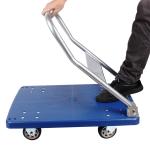 Silent Durable Plastic Platform Trucks , Hand Truck Trolley 150kg