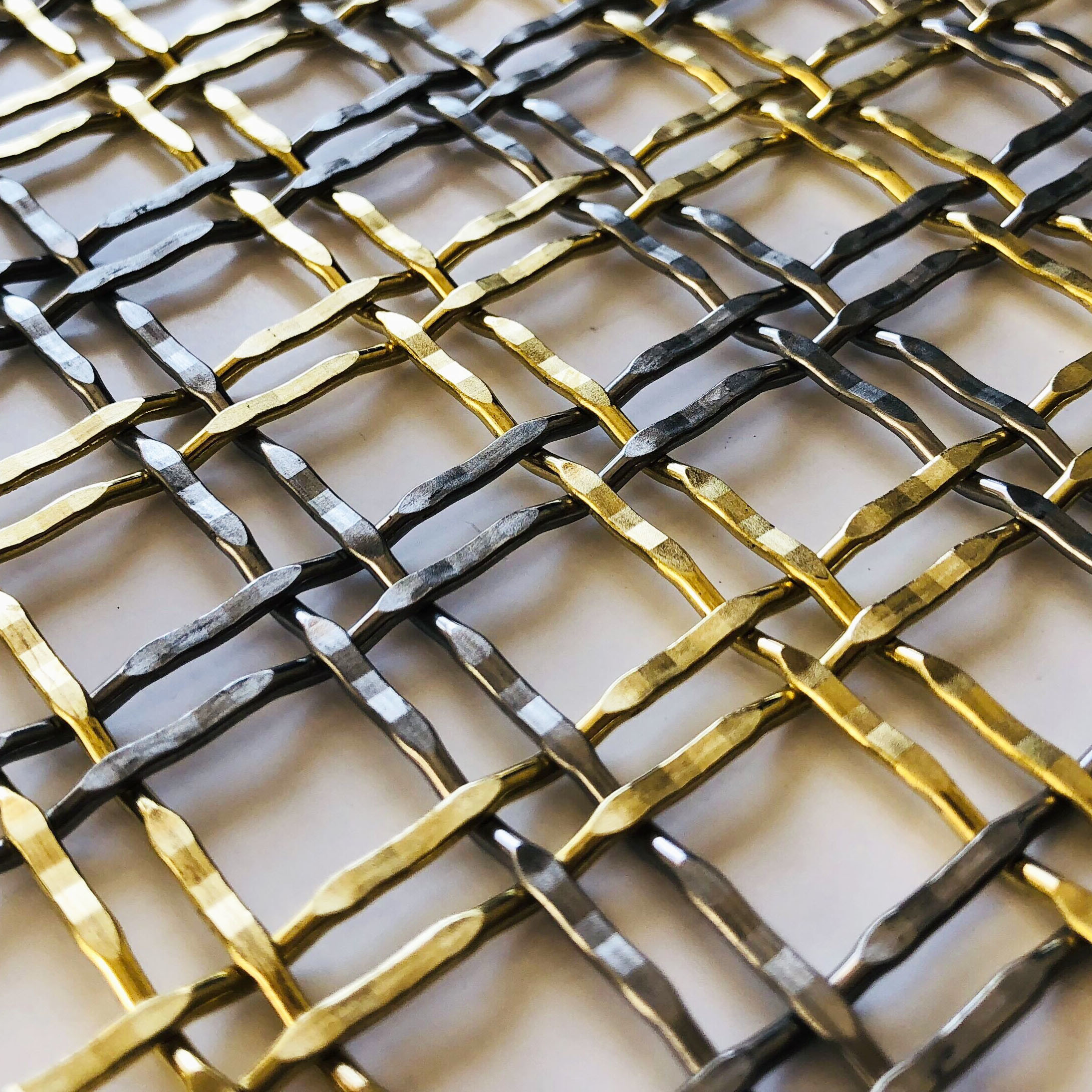 12mm Warp Pitch Decorative Wire Grilles Weft Diameter 3.15mm Metal Mesh Sheet