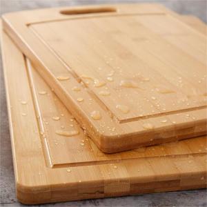 Quality Eco Friendly Cleaning 1.8cm Thick Bamboo Cutting Board 2pcs Set wholesale