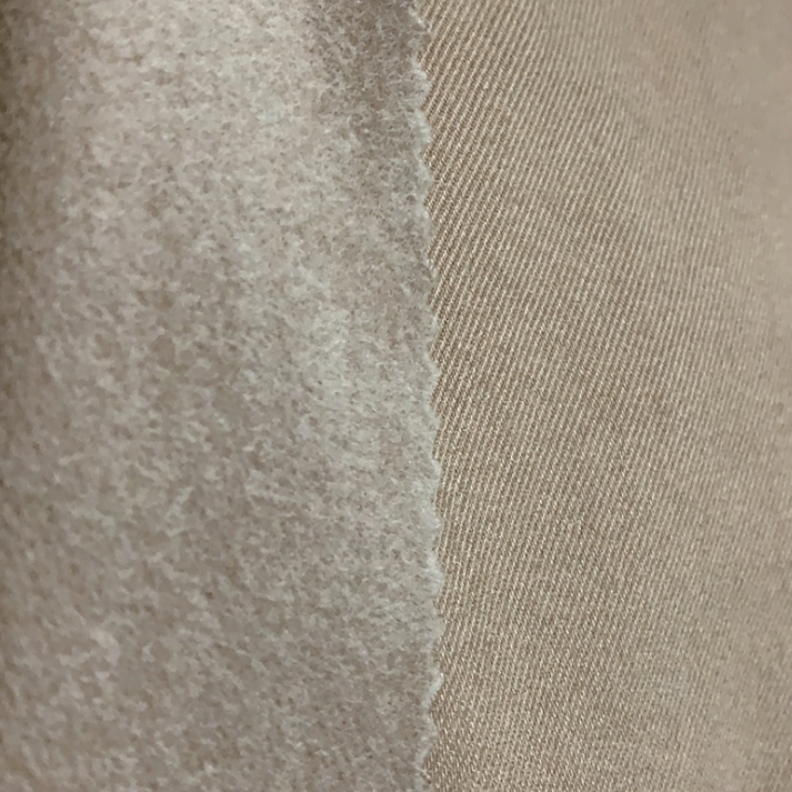 Soft and Durable Brushed Sueded Gaberdine Stretch Bengaline Fabric for Women's Wear