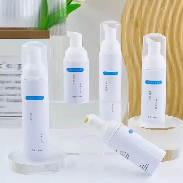 Cosmetic Tooth Cleaning Foam Mousse Bottle 60/50ml Pet Plastic Empty Hand