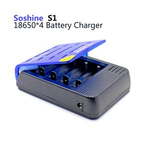 Quality Soshine S1-Max 4 slots 18650 Li-ion battery charger, battery charger for lithium-ion batteries wholesale