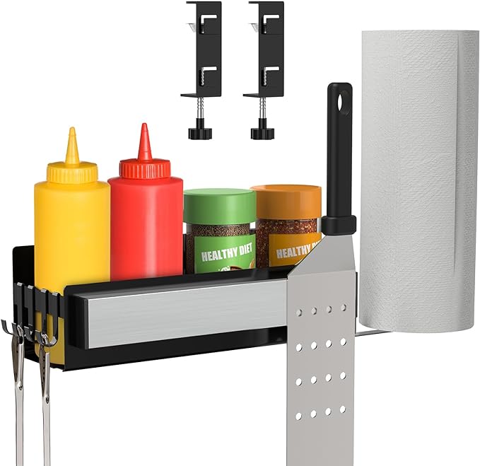 Streamline Your Grilling Setup with Magnetic Grill Accessories and Paper Towel Holder