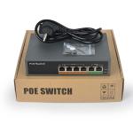 full metal case 4 ports 100Mbps IEEE 802.3af/a standard 65W power backplane