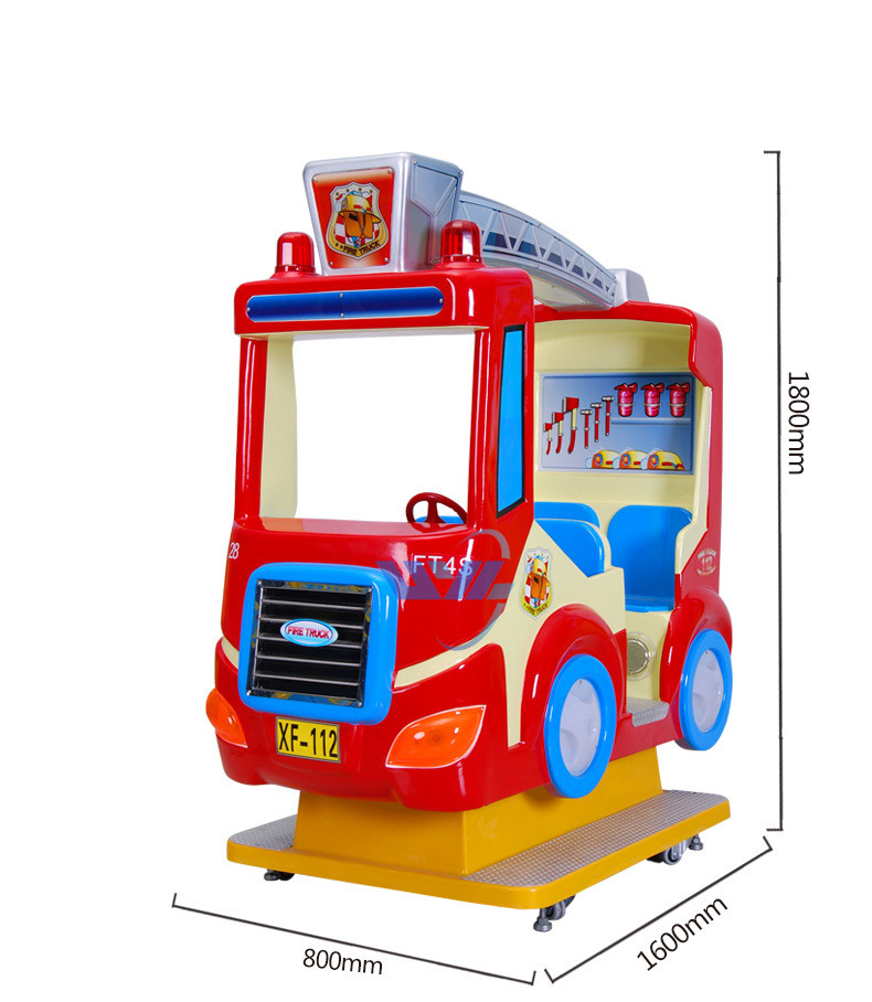 Electric Racing Car Arcade Kiddie Rides Custom Sticker For Shopping Mall