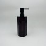 Glass Bathroom Accessories Set Purple Color Round Shape Soap Dispenser For Home