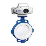 Centre Sealing Fluorine Electric Butterfly Valve Dn40 - Dn1000 With Lining Disc