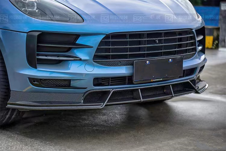 For Porsche Mancan Carbon Fiber Body Kit Mancan Upgrades the CMST-style Carbon Fiber Front Lip Diffuser Spoiler Widebody Kit