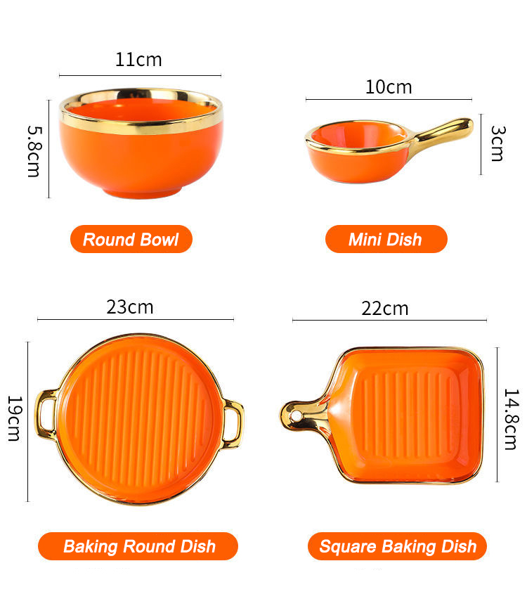Double Wall Insulated Colorful Ceramic Dinner Plates Nordic Style For Cooking Kitchen