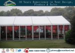 Clear Span Marquee With Glass Fire Door , Steel Clear Span Buildings Windproof