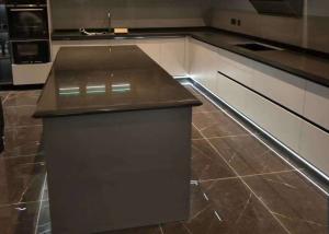 Quality Durable Decorative Floor Tile Brown Quartz Countertops 93% Nature Quartz wholesale