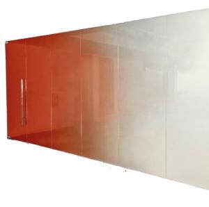 Quality Drilling Tempering Eco-friendly 6.38-8.38mm Polished Edged Toughened Gradient Glass wholesale