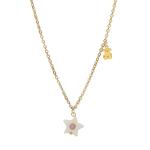 Lady Star Pendant 316L Stainless Steel Necklace Gold Plated