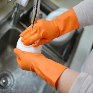 Quality Waterproof Kitchen Rubber Gloves Durable Household Latex Gloves For Cleaning wholesale