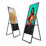 Movable Digital Indoor Poster Versatile , 32 43 49 55 65 Inch LCD Advertising