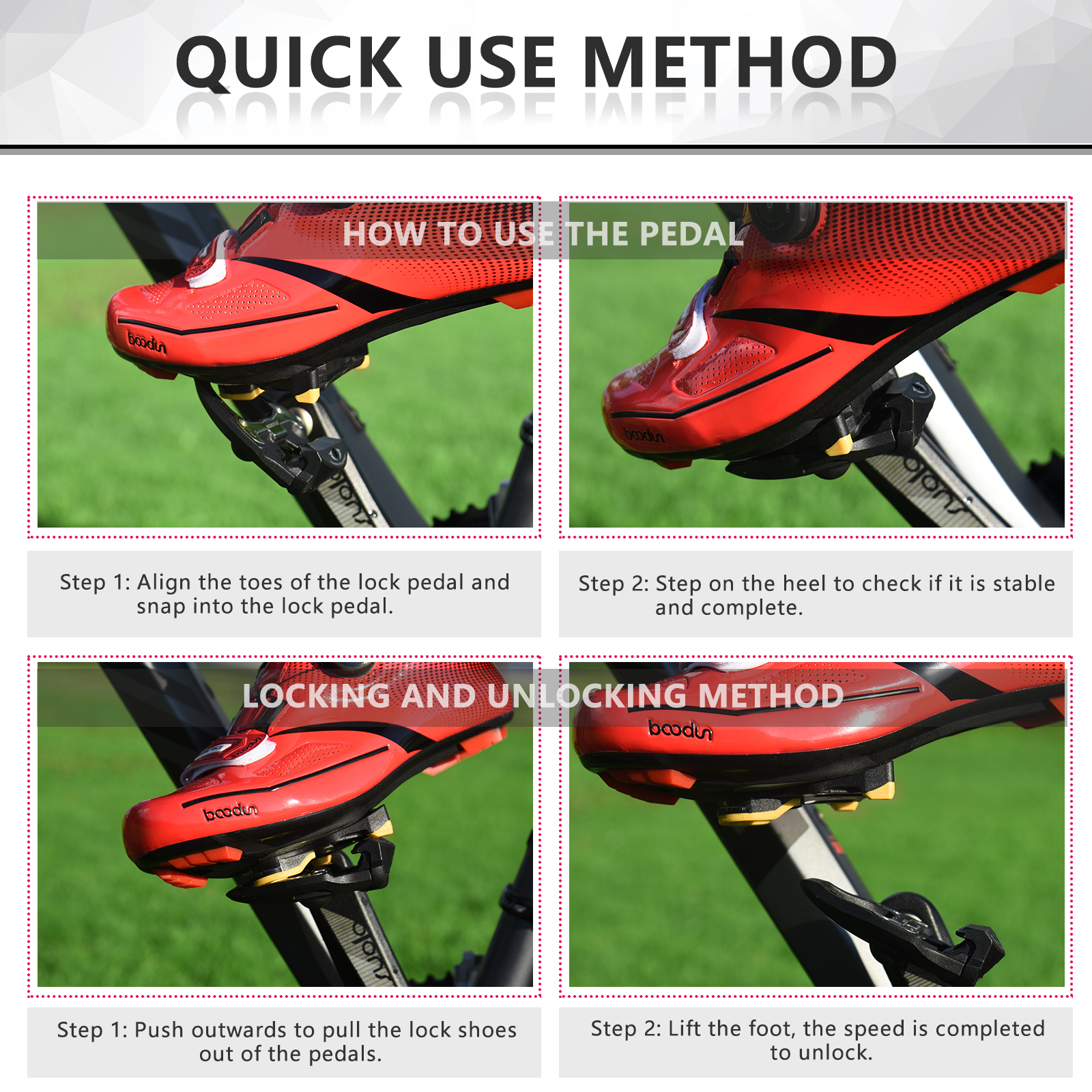 SPD Pedal For SHIMANO SPD SL System Pedals Clipless Lock Pedal