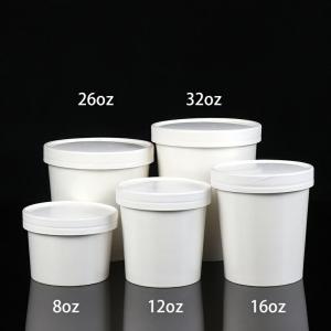 Quality 8-32oz Paper Soup Cup With Lid Disposable Paper Soup Bowls For Sale wholesale