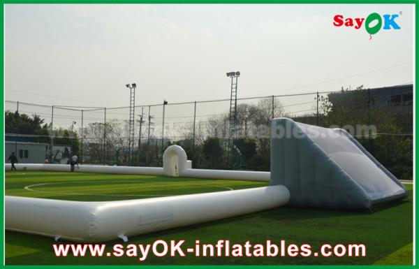 Inflatable Football Game Giant 10m Inflatable Football Field , Portable