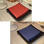 Degradable 3-Ply Colored Dinner Napkins , 25x25cm Square Paper Napkins