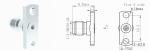 2 Holes 40GHz Flange Female RF Connector Stainless Steel Material Nickel Plated