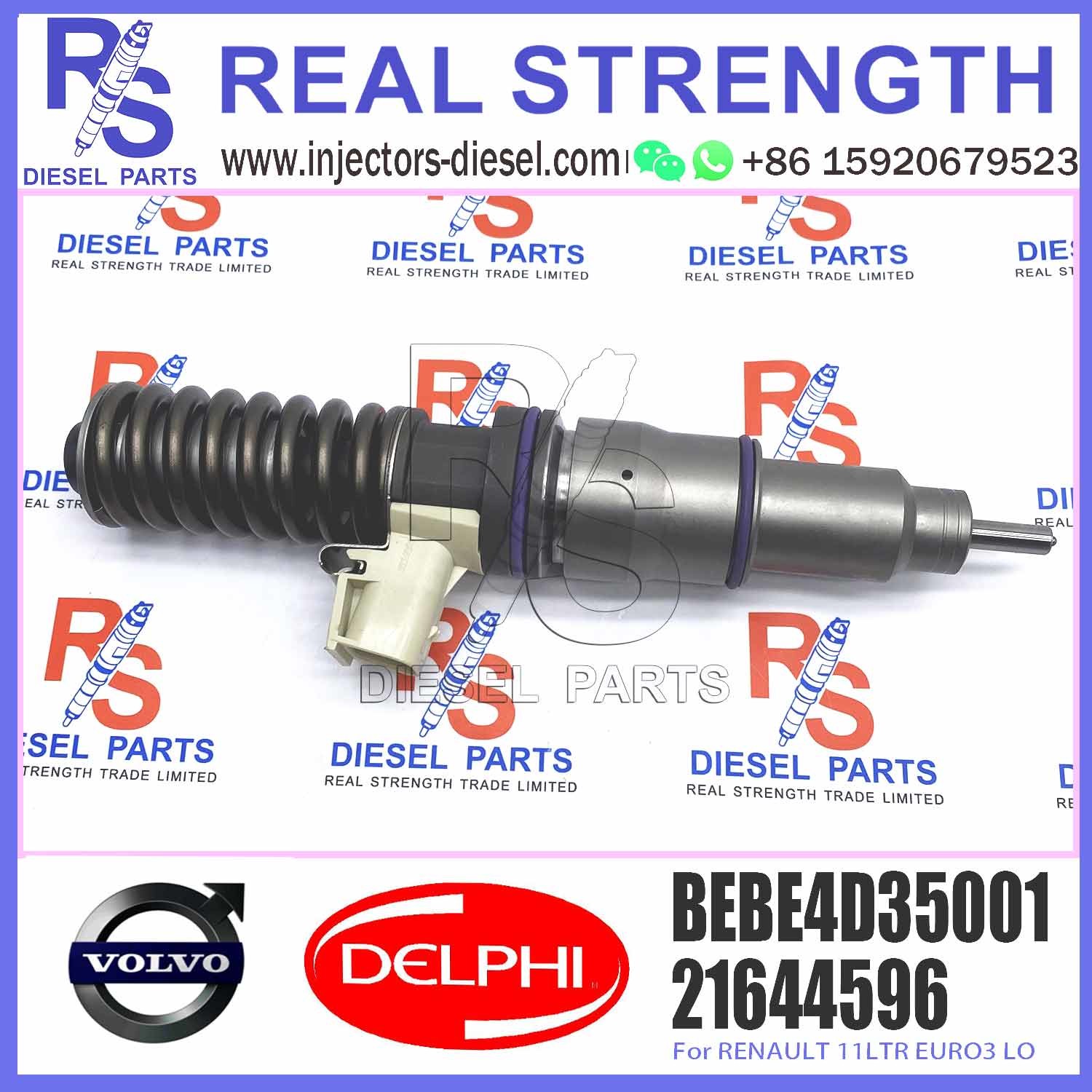 injector common rail injector 3801432 BEBE4D35001 For RENAULT MD11 EURO 3 LOW fuel injector BEBE4D04001