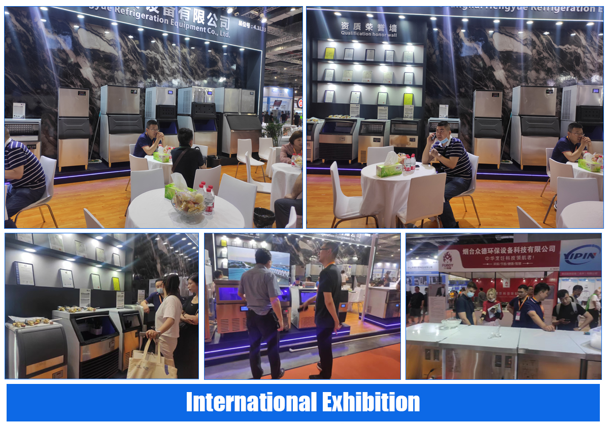 Commercial 1ton Ice Cube Maker Machine Equipped with Demark Danfoss Expansion Valve