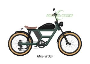 Quality Green Classic Looking Electric Bike , Aluminum Alloy Retro Electric Bicycle wholesale