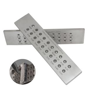 Quality Steel Alloy Jewelry Accessories Tools Rectangle Tungsten Carbide Draw Plate wholesale