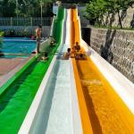 Multi-Lane Mat Racer Water Slide for Water Park