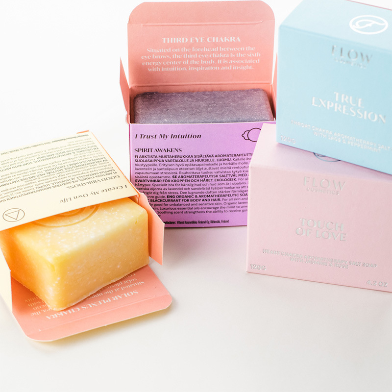 Waterproof Biodegradable Kraft Paper Box Packaging Soap Packaging Paper Box