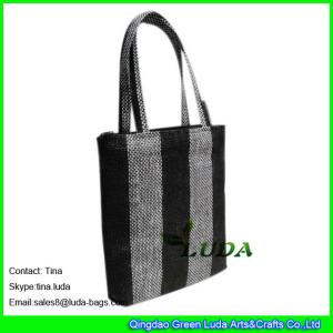 Quality LUDA costomized name brand purses paper cloth fabric straw handbag brands wholesale