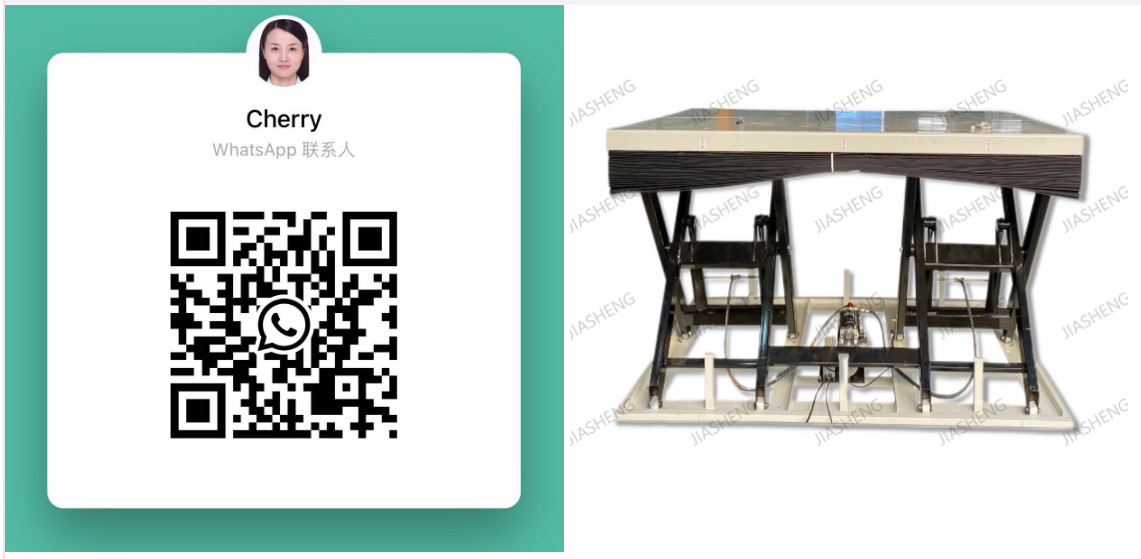 8000kg Hydraulic Electric Double Scissor Lift Table 3.4mx1.2m Max Height 41.34in