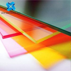 Quality 8+8mm Red Laminated Glass 0.76mm PVB Interlayer Laminated Glass wholesale