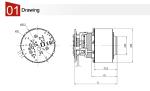 Coreless Vacuum Cleaner Brushless DC Motor