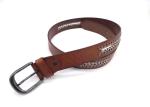 Custom Studded Genuine Leather Belt For Men 38mm Width
