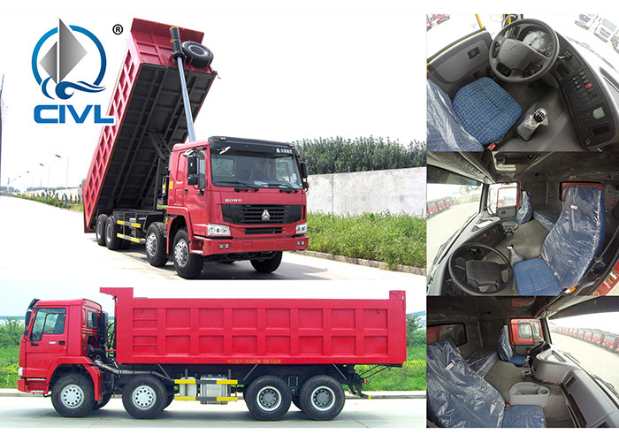 Diesel Engine 30 Tons Tipper Truck , Low Noise Dump Truck Heavy Duty