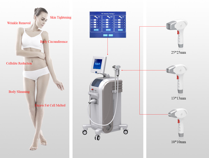3 Tips RF Skin Tightening Machine / Radio Frequency Machine For Skin Tightening