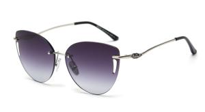Quality Frameless Trim Hollow Womens Driving Sunglasses Metal Frame Polarized wholesale