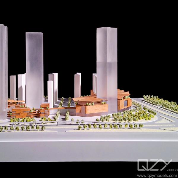 1/1000 Architectural Concept Model Commercial Complex City Scale Model