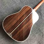 41 Inch AAAA All Solid Wood Abalone Binding Solid Rosewood Back Side Acoustic