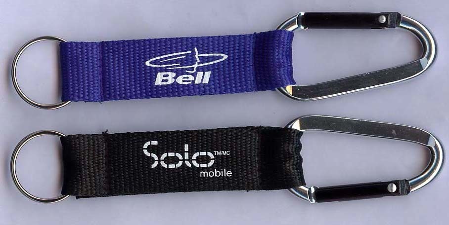 Polyester Lanyard Key Chain / Carabiner With Strap For Travel Agencies