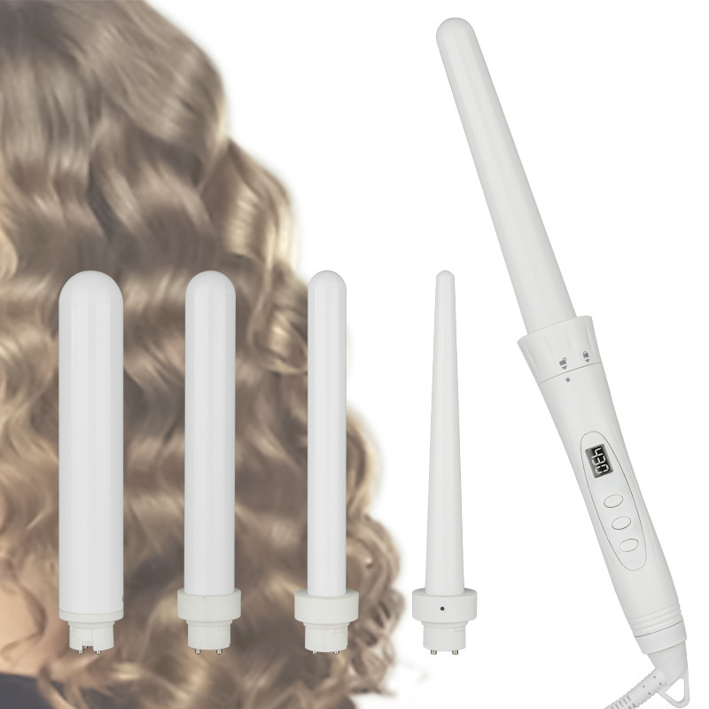 Magic Interchangeable Curling Iron Set , Ceramic 5 In 1 Curling Wand Set