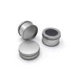Cylinder Rustproof Printed Tin Boxes Multipurpose With PVC Window