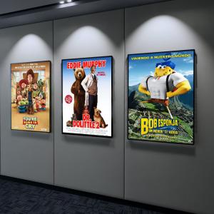 Quality Movie Poster Light Box Aluminum Frame Ultra Thin Advertising Commercial Light Box wholesale