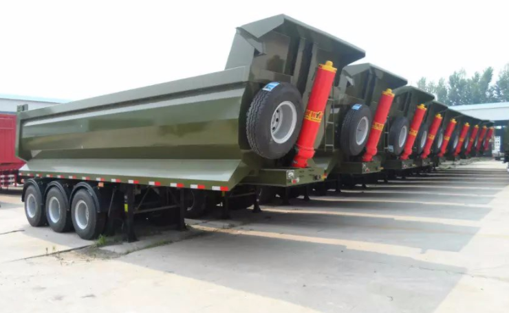 Truck Trailer 40 Cubic Meter Dump Tipper Semi Trailer with JOST or Yahua Landing Gear
