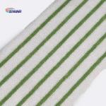 12x42cm Microfiber Cleaning Mop White Fabric Blue Stripes Non-Woven Cloth
