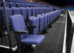 Quality Arts Venues Indoor Bleacher Systems With Armrests Automatically Fold Away wholesale