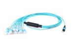 XDK Mtp To Lc Breakout Cable , 9/125 12 Core Single Mode Fiber Optic Cable