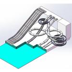 Easy Installation Commercial Water Slide For Aqua Park Multiple People Capacity